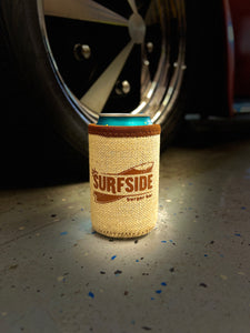 Surfside Burlap Koozie