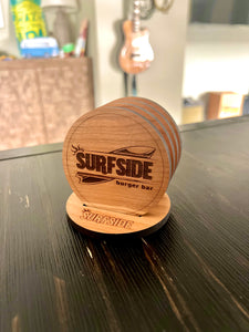 Surfside Engraved Coaster Set